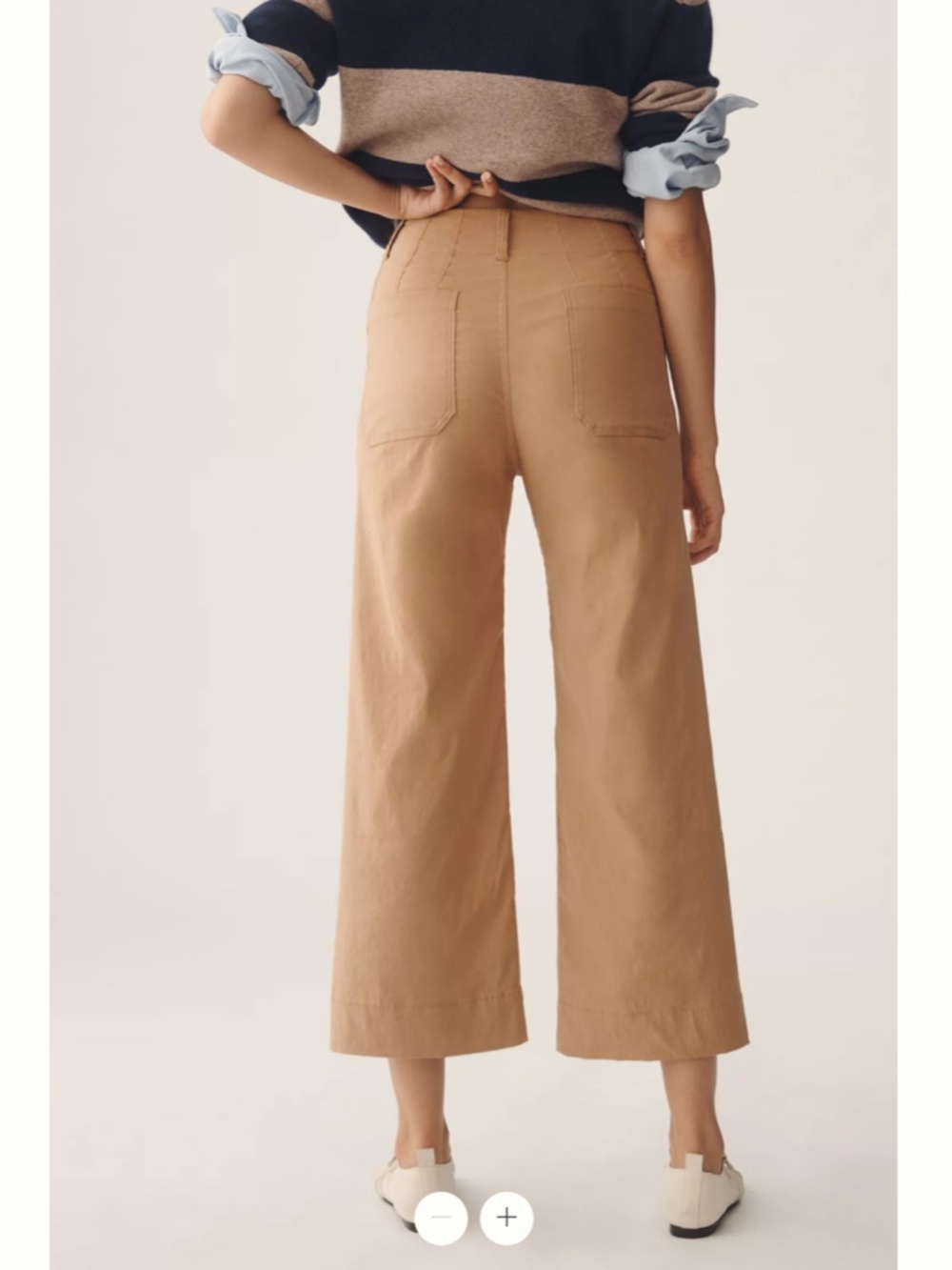 Anthropologie Maeve The Colette Cropped Wide-Leg Trousers - Picture 4 of 8